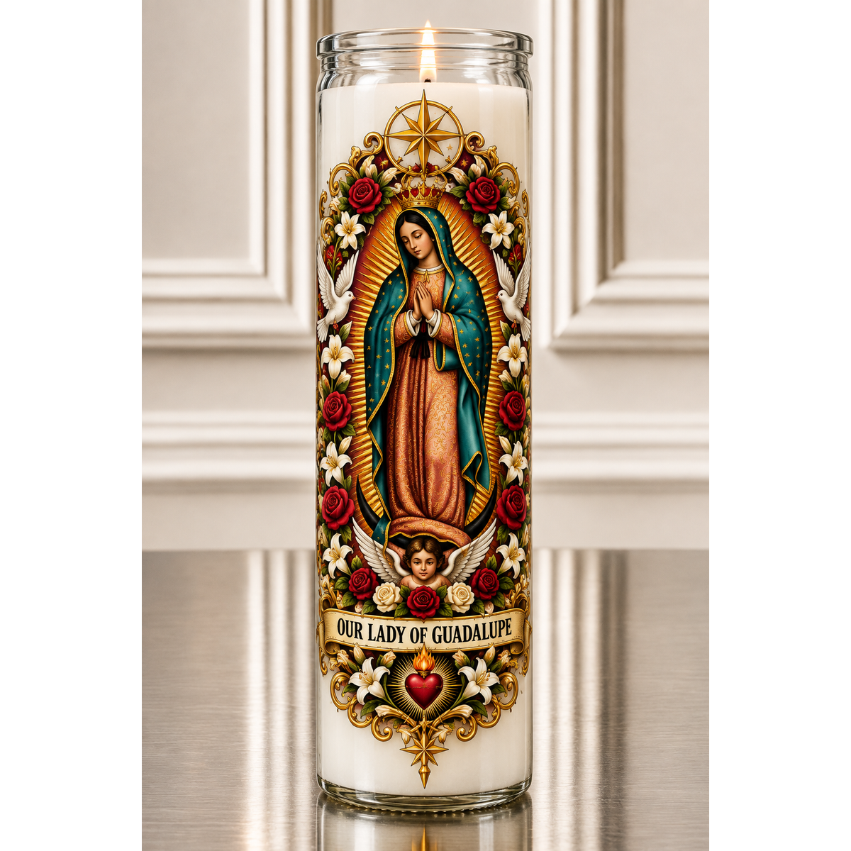 Our Lady of Guadalupe Devotional Candle