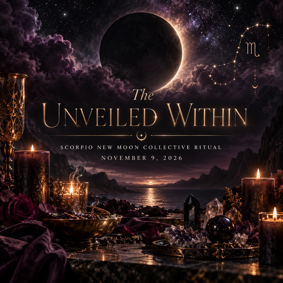 THE UNVEILED WITHIN| Scorpio New Moon Ritual