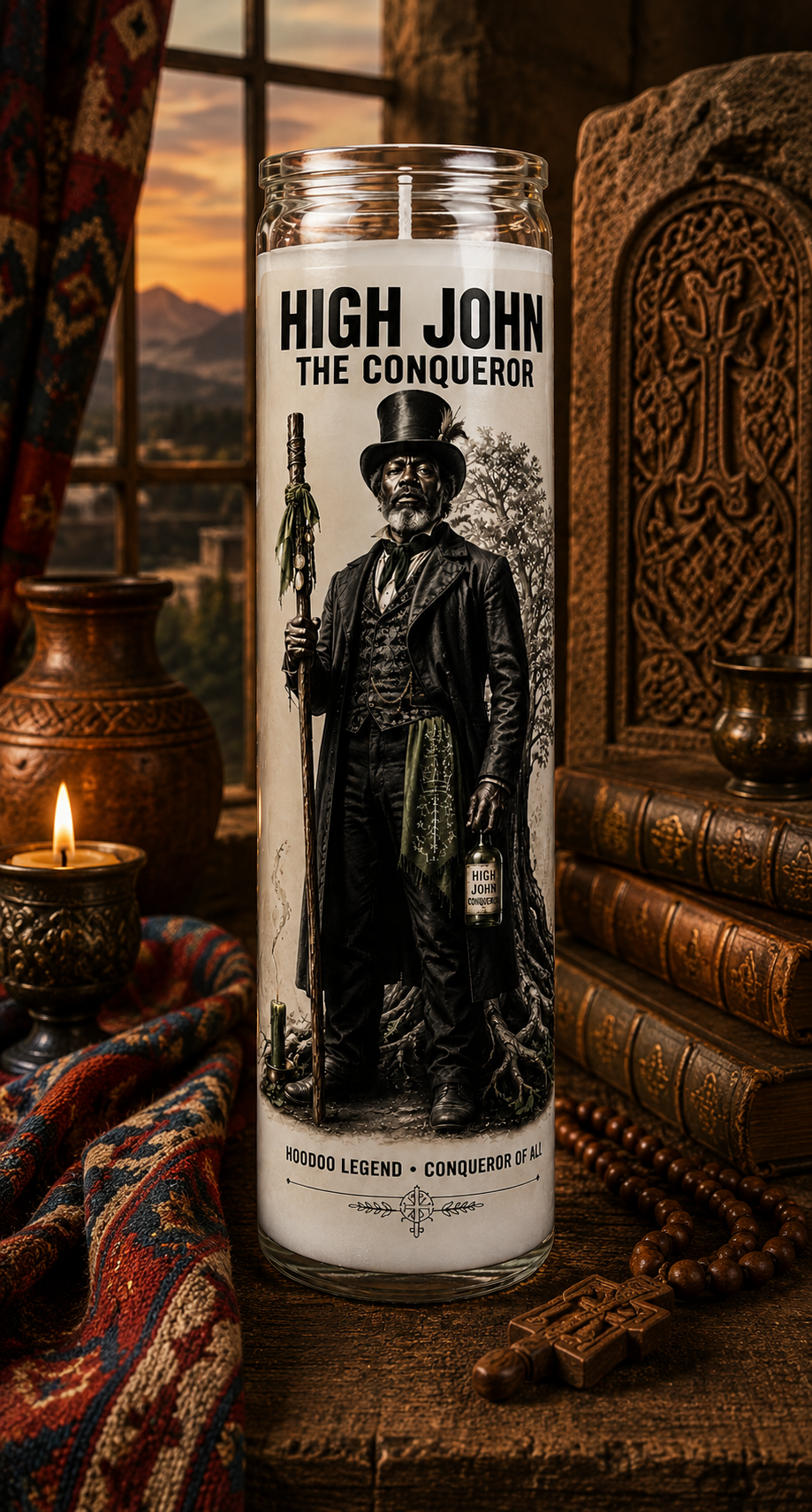 High John the Conqueror Hoodoo Devotional Candle