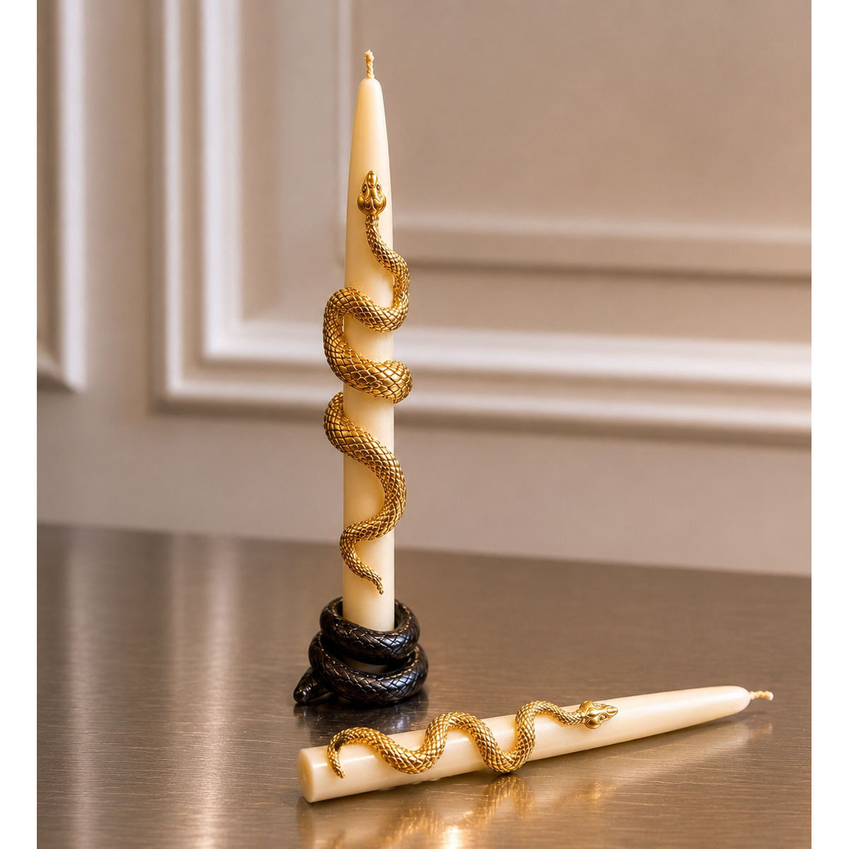 Serpent Taper Candle