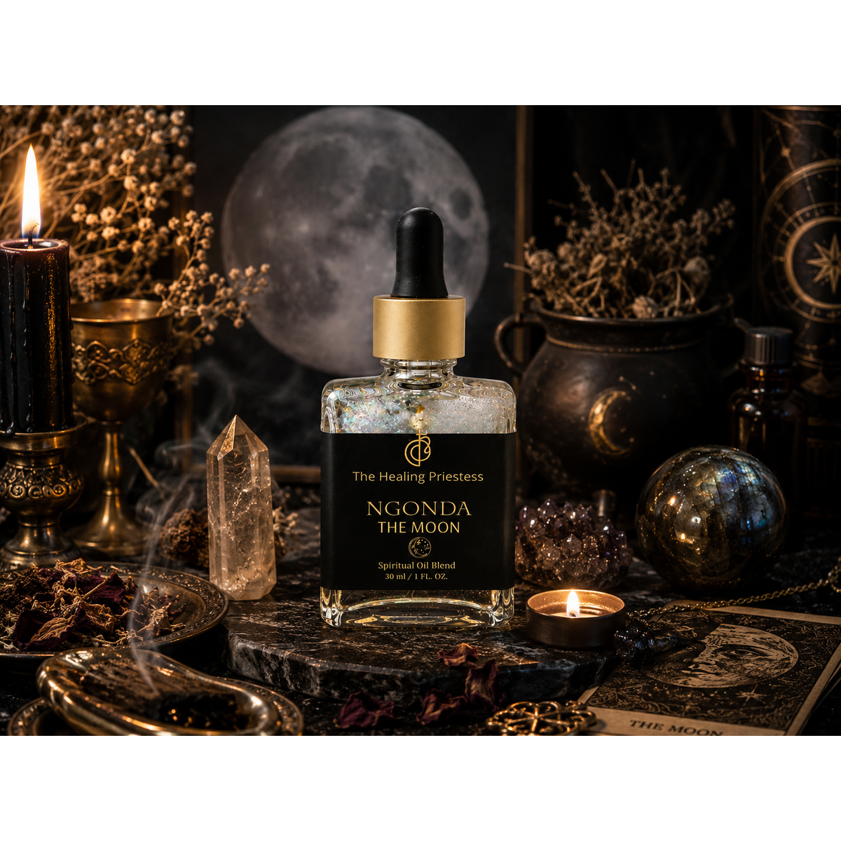 Ngonda ‘Moon’ Oil Ritualized, Blessed & Cycled for 365 days
