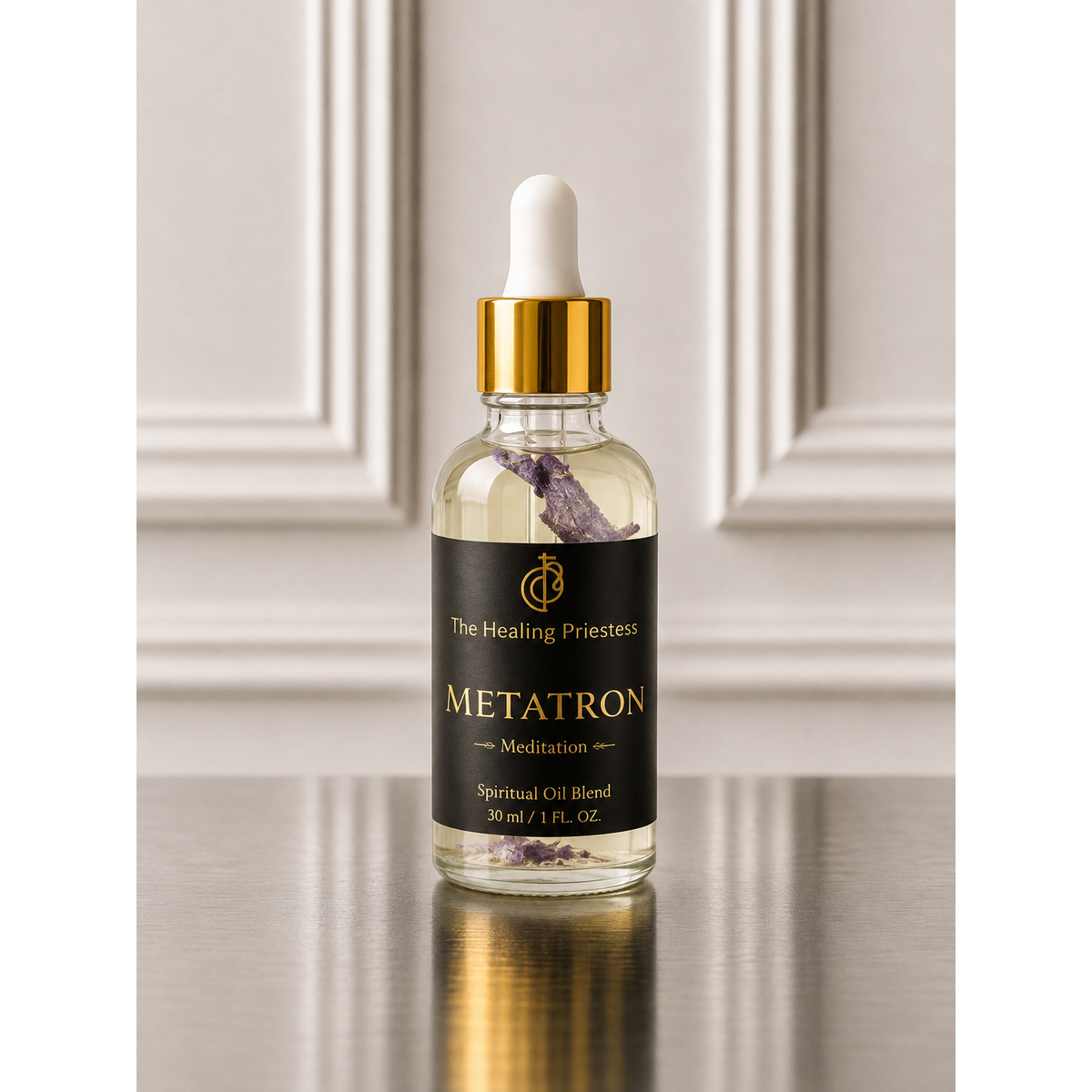 Aceite de meditación Metatrón | Colgante del Altar del Cubo de Metatrón
