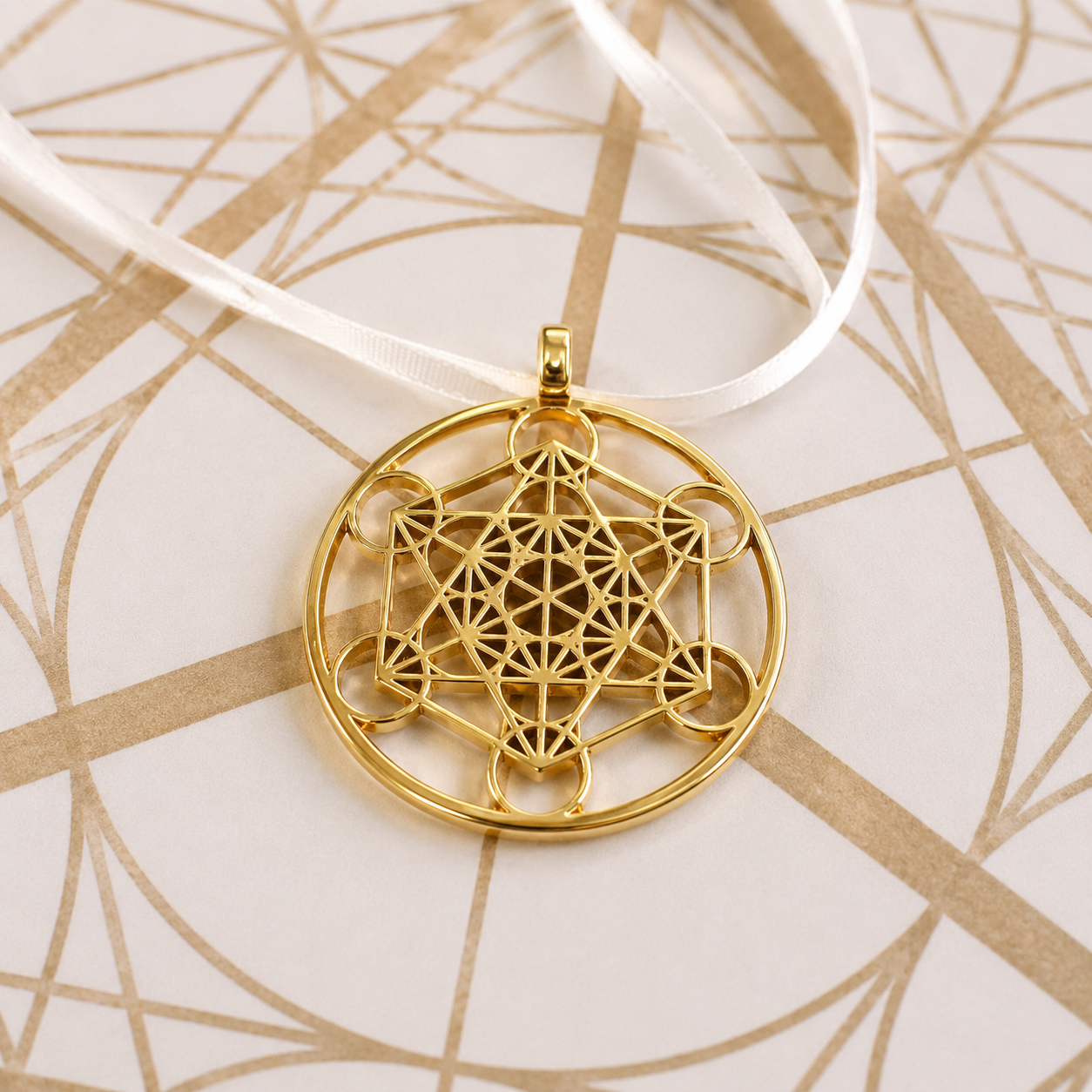 Metatron Meditation Oil | Metatron’s Cube Altar Pendant