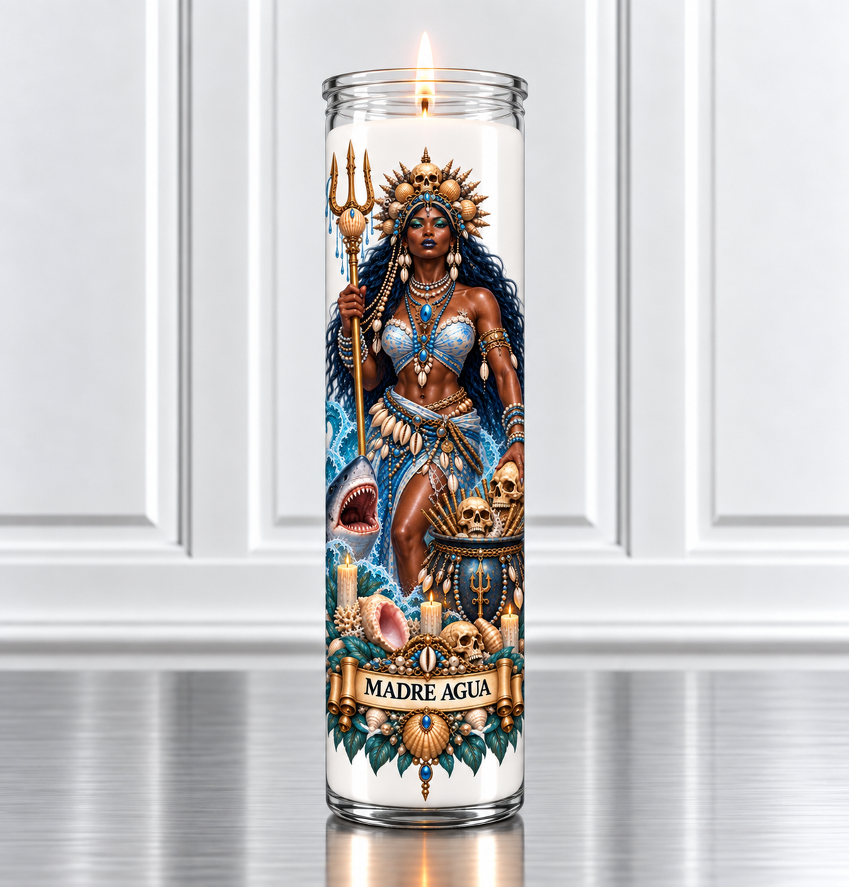 Madre Agua Palo Mayombe Devotional Candle