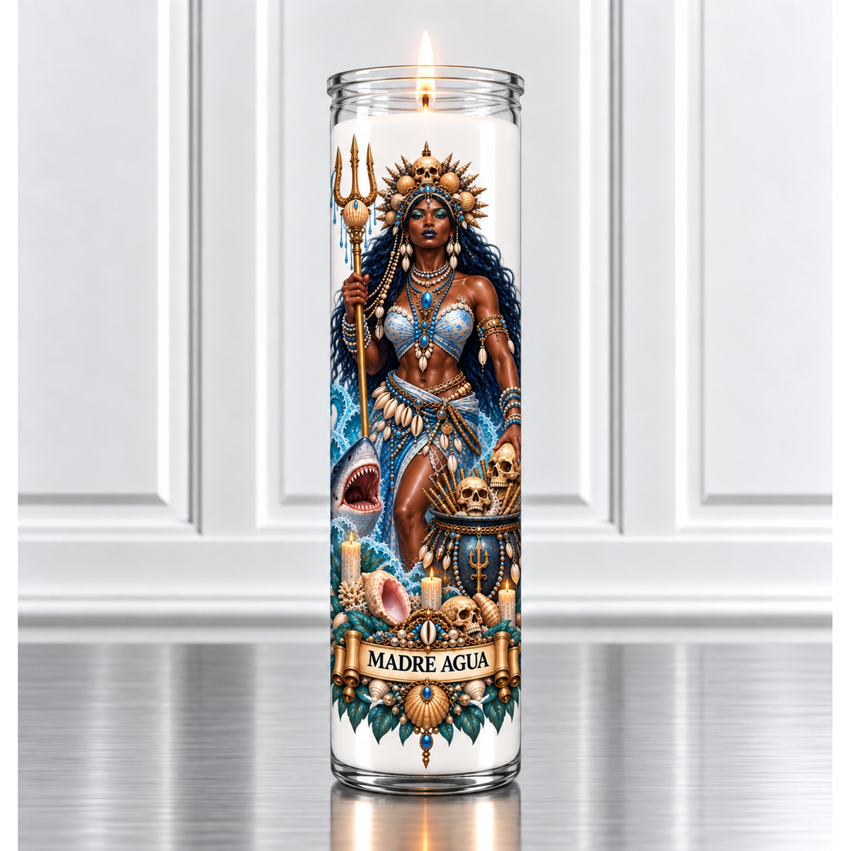Madre Agua Palo Mayombe Devotional Candle
