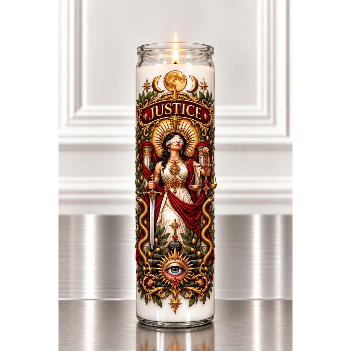 JUSTICE — Truth, Fairness & Rightful Resolution Candle