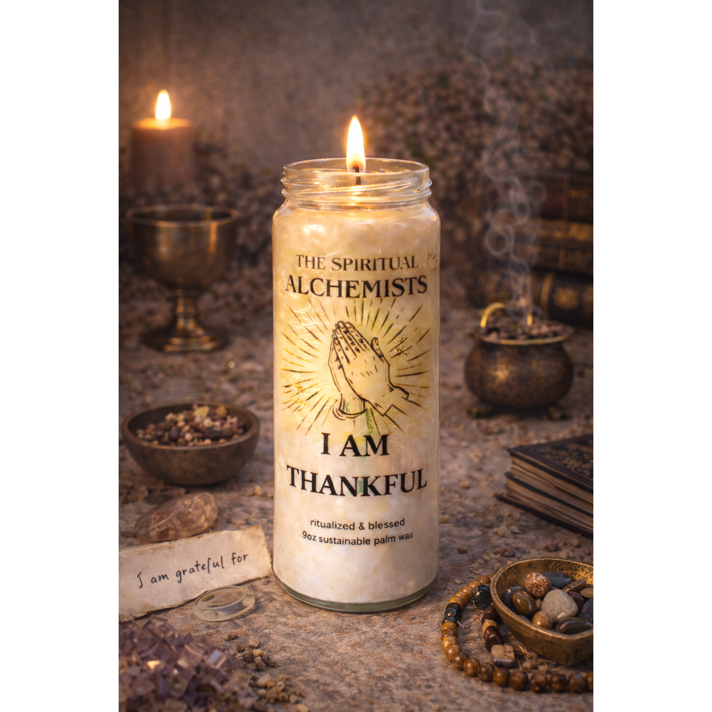 I AM THANKFUL | Ritual Candle 12 ounce