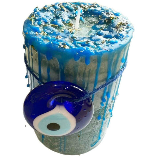 Evil Eye | Ward Off Negativity| Prepared & Ritualized Pillar Candle