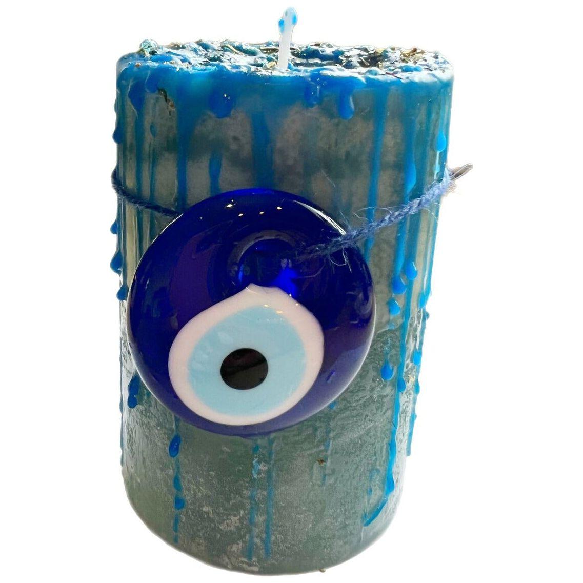Evil Eye | Ward Off Negativity| Prepared & Ritualized Pillar Candle