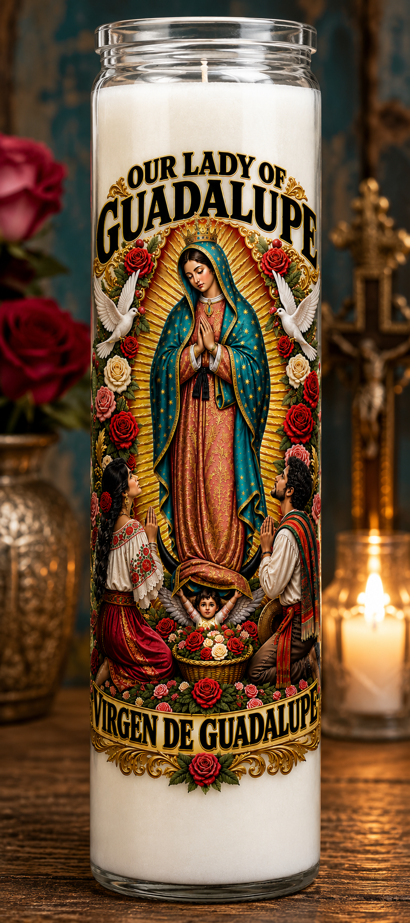 Our Lady of Guadalupe Devotional Candle