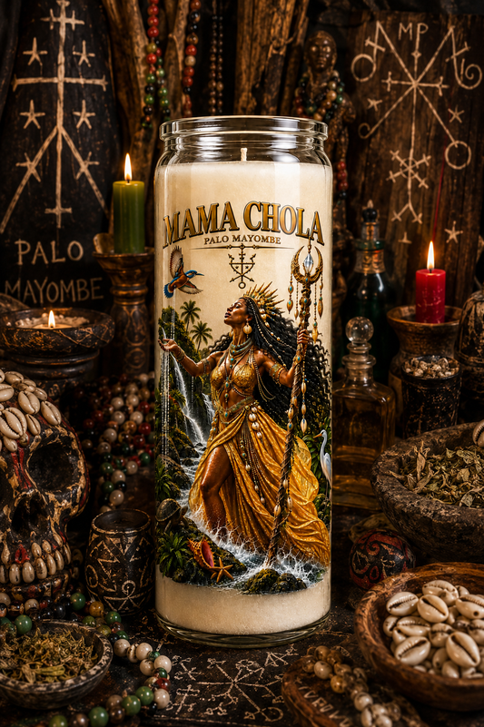 Mama Chola Palo Mayombe Devotional Candle