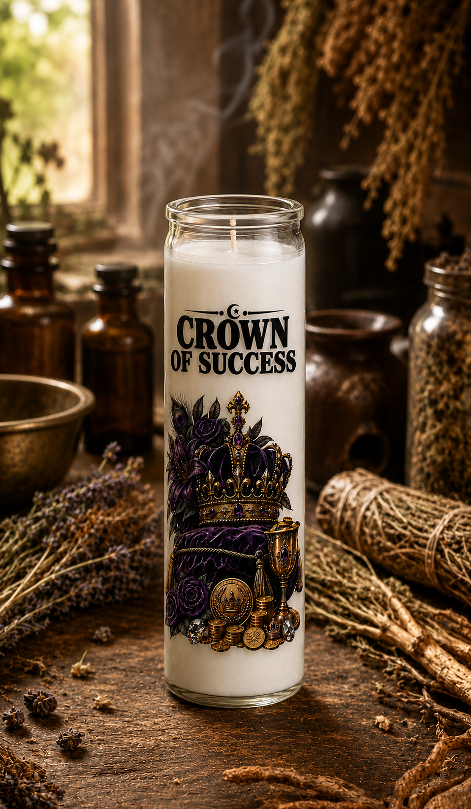 Crown of Success Hoodoo Devotional Candle