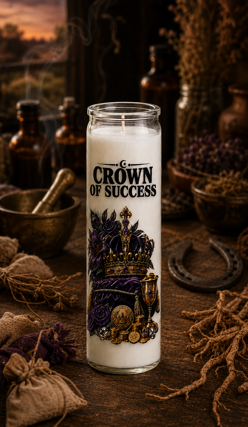 Crown of Success Hoodoo Devotional Candle