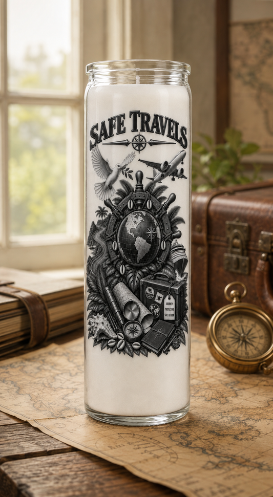 Safe Travel Hoodoo Devotional Candle