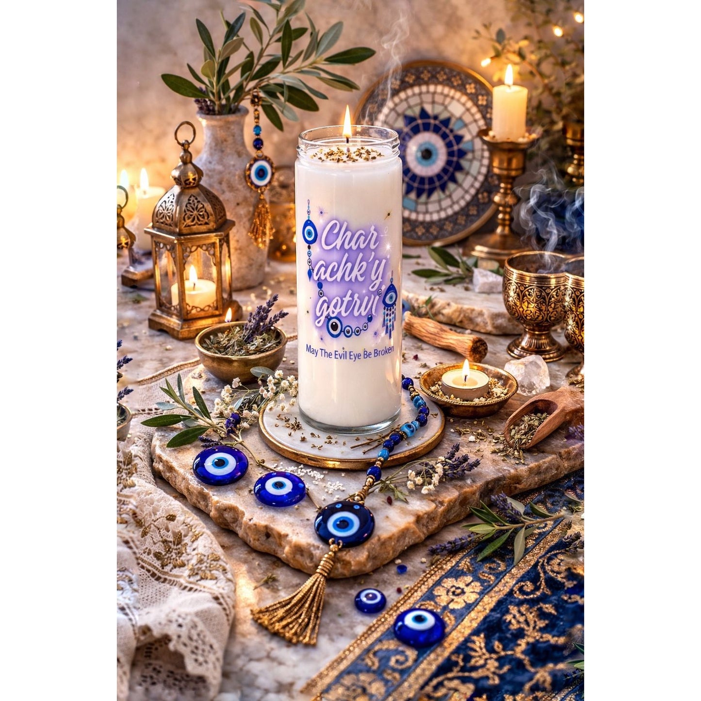 Char Achk’y Gotrvi — Evil Eye Protection Candle