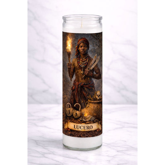 Lucero  Palo Mayombe Devotional Candle