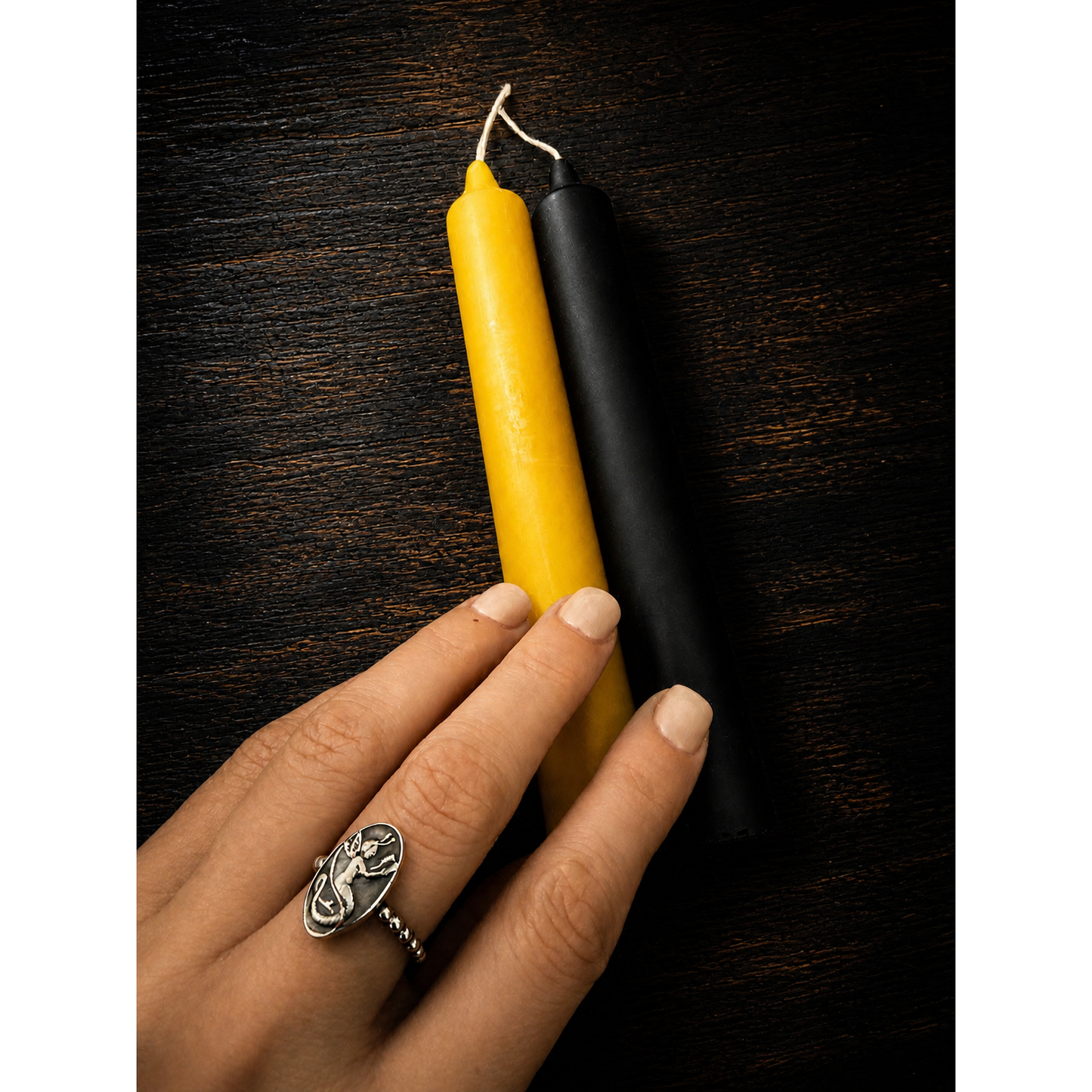 Pure Beeswax Ritual Candle – Hand Poured
