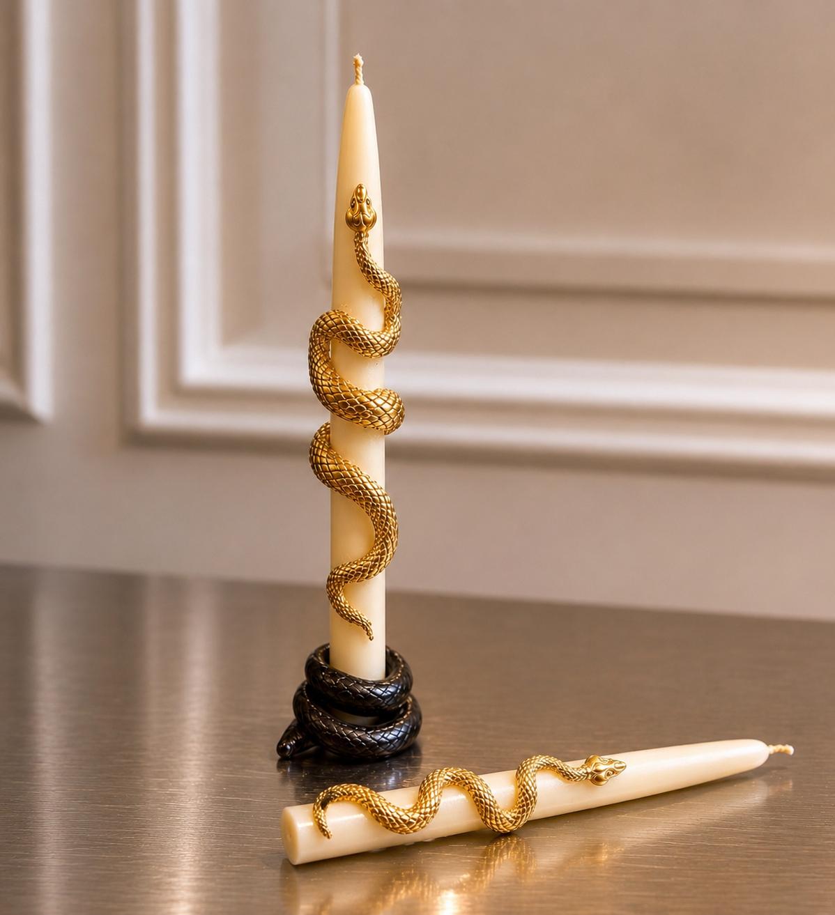 Serpent Taper Candle