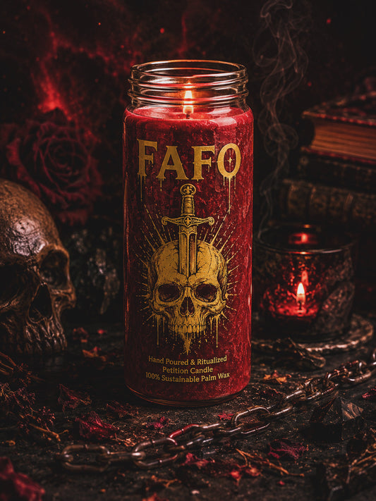 F.A.F.O. Fully Prepared Ritual Candle — 12 oz
