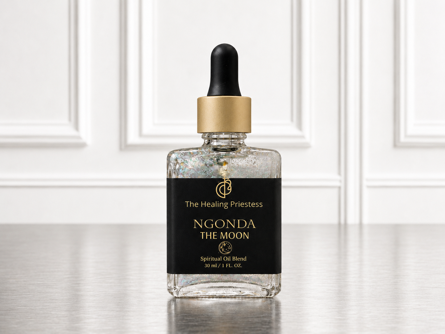 Aceite Ngonda 'Luna' ritualizado, bendecido y ciclado durante 365 días