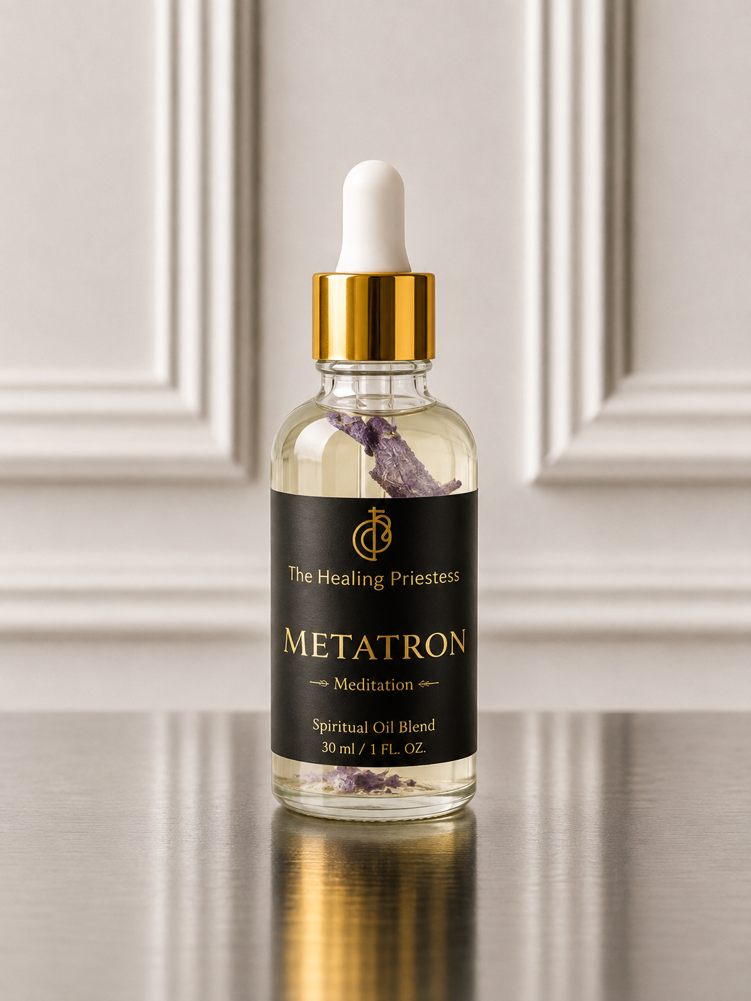 Aceite de meditación Metatrón | Colgante del Altar del Cubo de Metatrón