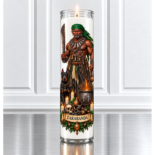 Zarabanda  Palo Mayombe Devotional Candle