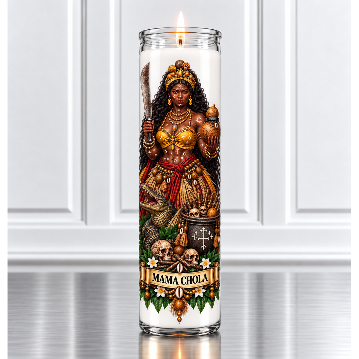 Mama Chola  Palo Mayombe Devotional Candle