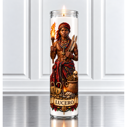 Lucero  Palo Mayombe Devotional Candle