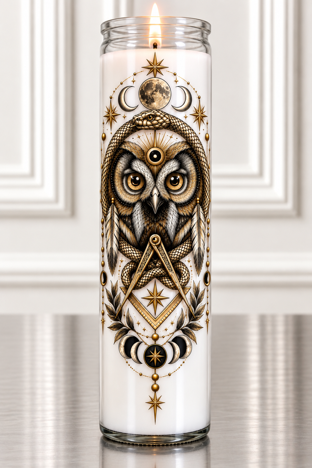 THE WATCHFUL OWL — Freemason Collection Candle
