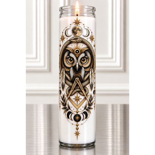 THE WATCHFUL OWL — Freemason Collection Candle