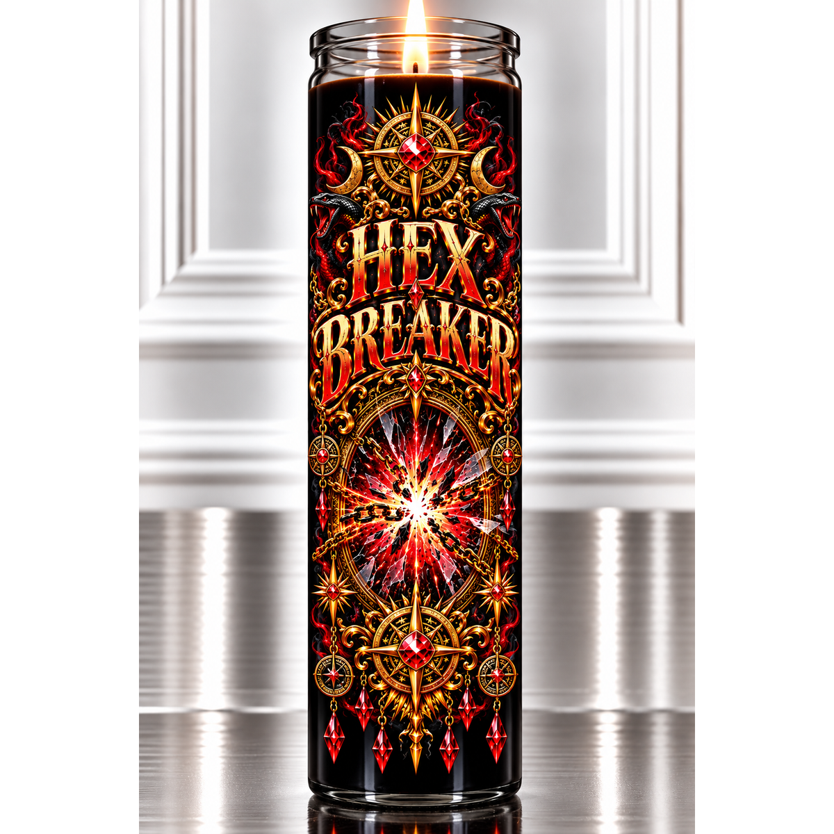 Custom Fixed 5-Day Glass Candle | Prepared & Dressed | Botanica Yende