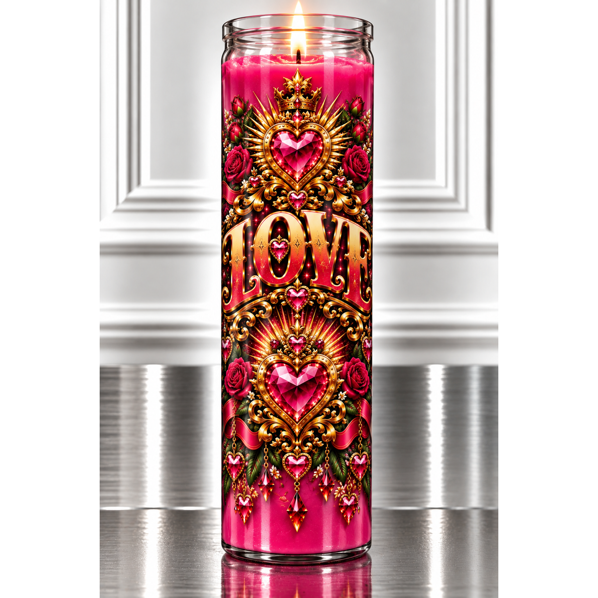 Custom Fixed 5-Day Glass Candle | Prepared & Dressed | Botanica Yende