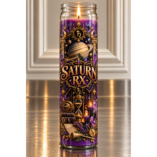 Saturn RX | Saturn Retrograde 5-Day Spiritual Candle – Boundaries, Discipline & Karmic Reflection