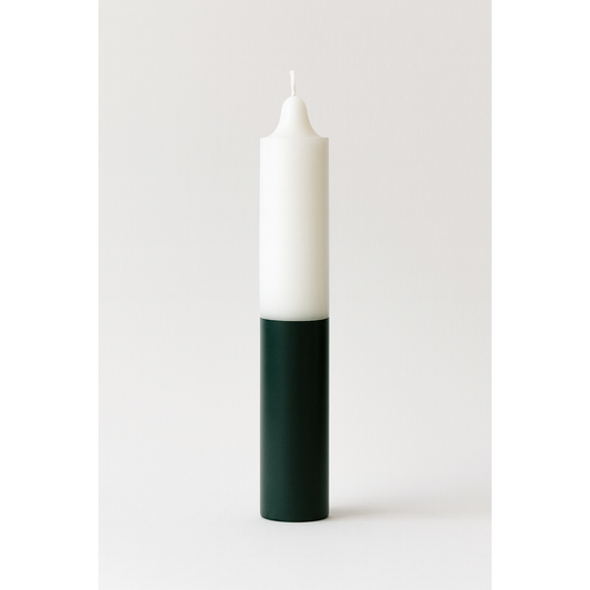 White & Black Reversible Candle 9 inch Jumbo