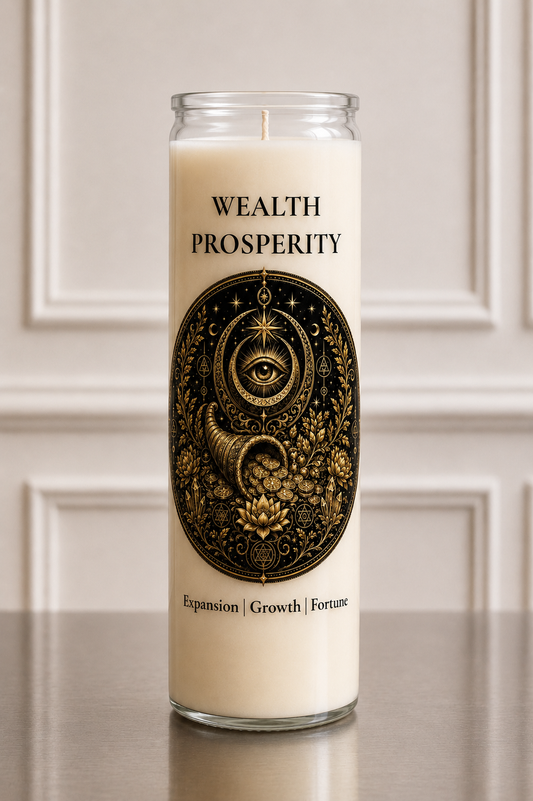 Wealth & Prosperity| Beeswax Candle
