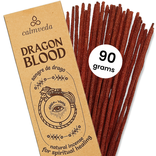 Calmveda Incense & Aromatherapy - Charcoal Based Resin Incense Sticks Large Set - 90 grams