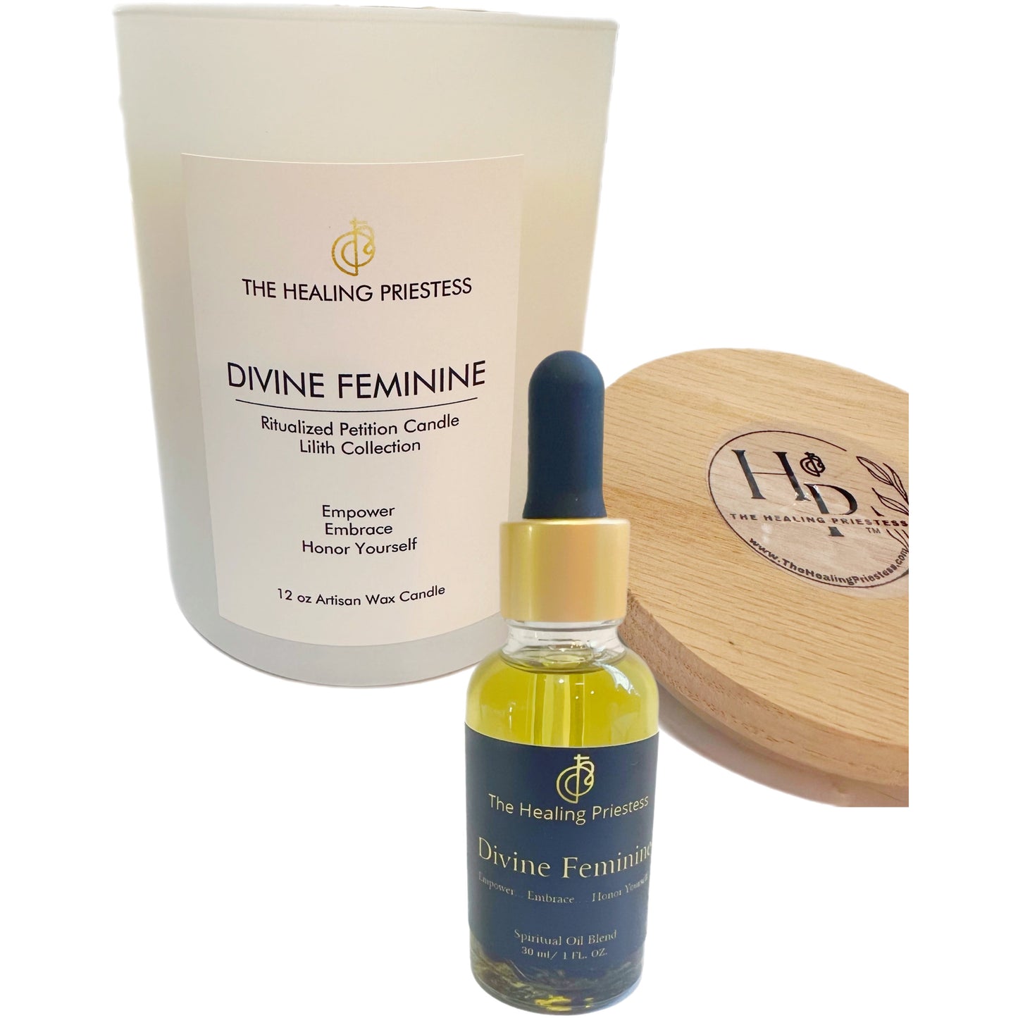 Divine Feminine Duo Set  Intention Candle & Oil Blend | Lilith Collection