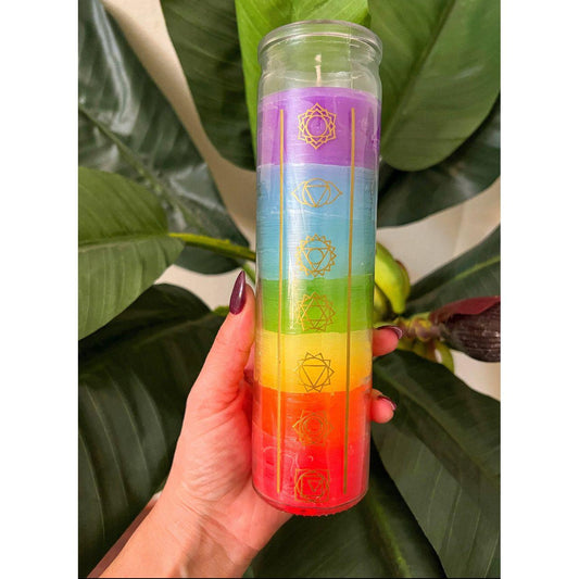 Chakra Glass Candle