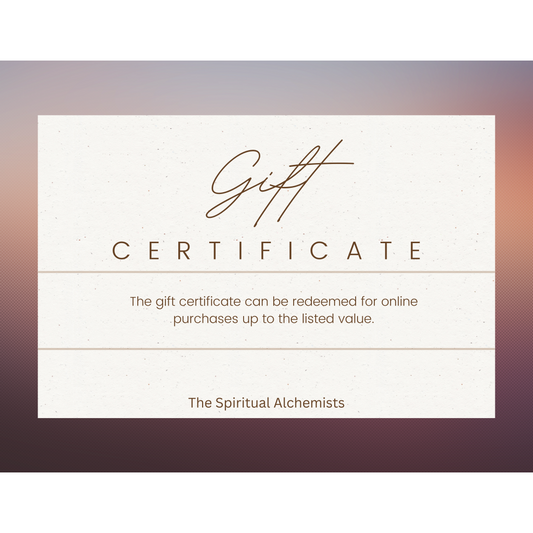 The Spiritual Alchemists Gift Certificate