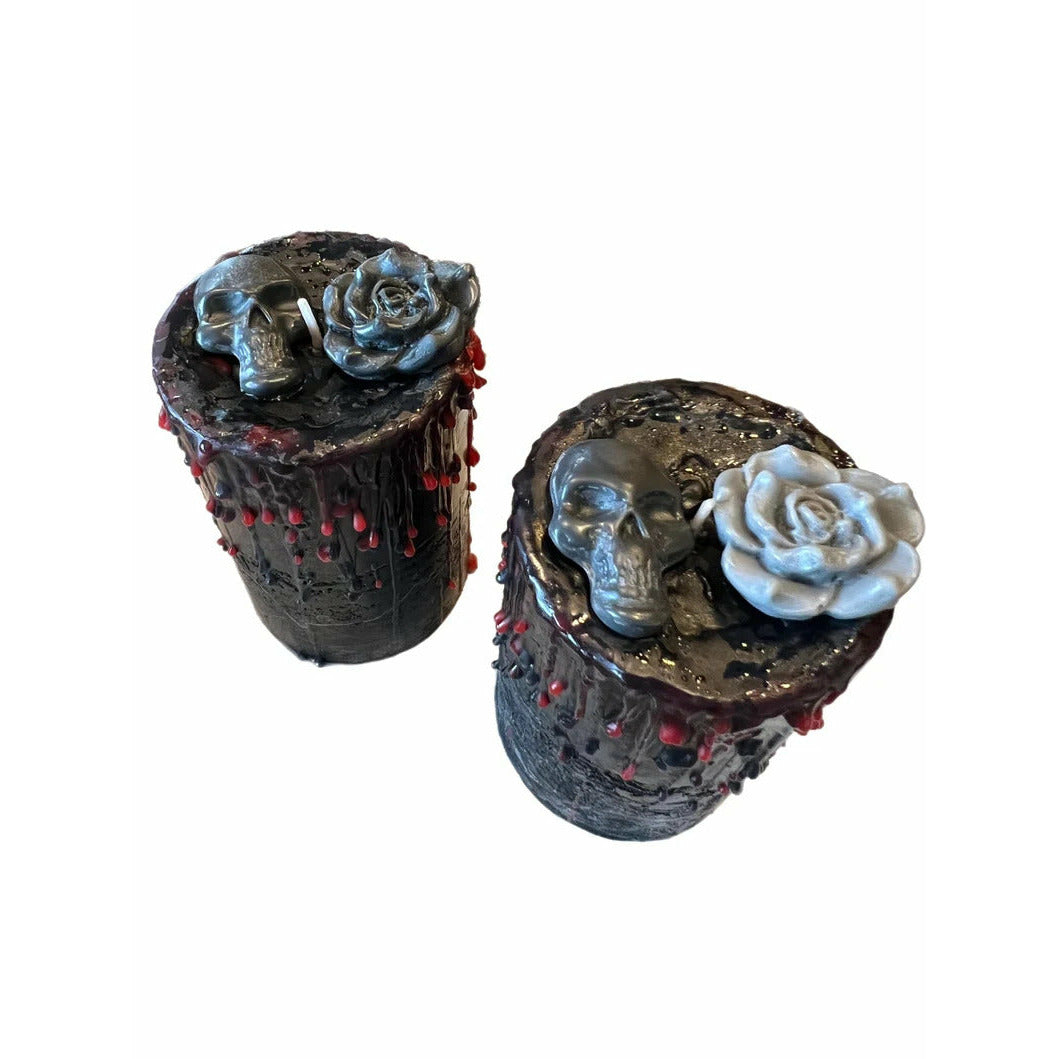 Santa Muerte Pillar Altar Candle