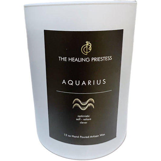 Aquarius Zodiac Candle | Ritualized