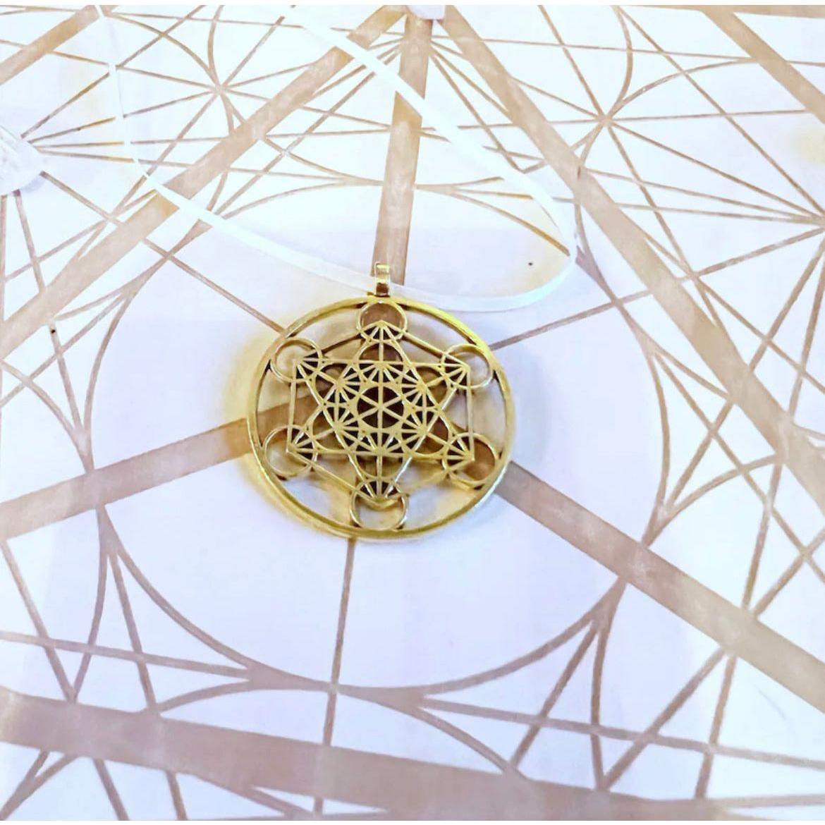 Metatron Meditation Oil | Metatron’s Cube Altar Pendant